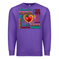 Purple teacher Premium Sweatshirt - AdoDesignShop