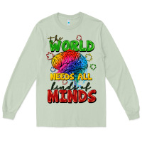 Matcha The world needs all kinds of minds Long Sleeve Tee - FaDigitalArtStudio