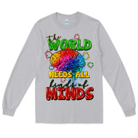Moon Dust The world needs all kinds of minds Long Sleeve Tee - FaDigitalArtStudio