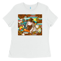 White western bunny Ladies Tee - TumblerDesignByShophia