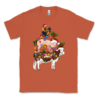 Copper stacked christmas farm animals Classic Tee - Artiststas