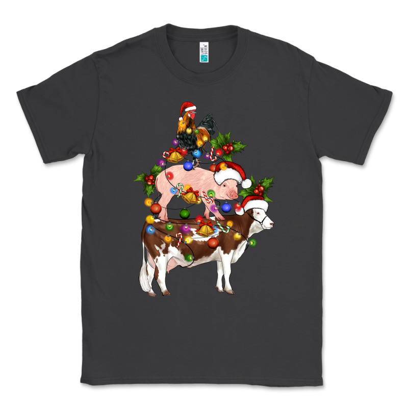 Stacked Christmas Farm Animals Classic Tee by Artiststas | Teevron