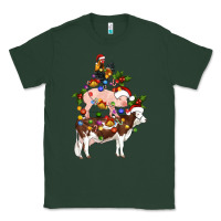 Sports Green stacked christmas farm animals Classic Tee - Artiststas