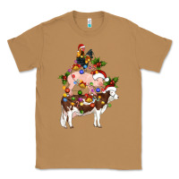 Toasted Coconut stacked christmas farm animals Classic Tee - Artiststas