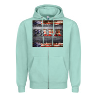 Seafoam papa metal and american flag tumbler Zipper Hoodie - BarkalooDesign