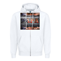 White papa metal and american flag tumbler Zipper Hoodie - BarkalooDesign