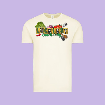 Luckiest Lunch Lady St. Patrick's Day Vintage Tee Designed By Cowgirlartshop
