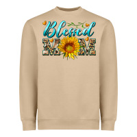 Mushroom blessed mom with sunflower Heavyweight Sweatshirt - Artiststas