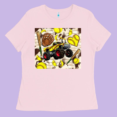 Softball Crusher Ladies Tee Designed By Tumblerdesignbyshophia