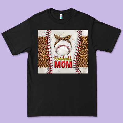 Baseball Mom With Leopard Tumbler Tbs Premium Tee Designed By Tumblerdesignbyshophia