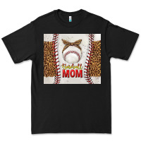Black baseball mom with leopard tumbler tbs Premium Tee - TumblerDesignByShophia