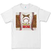 White baseball mom with leopard tumbler tbs Premium Tee - TumblerDesignByShophia