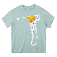 Arona Golf Skeleton Pumpkin Halloween Shirt Heavy Core Tee - maiPhamDesign