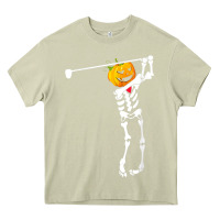 Mossy Golf Skeleton Pumpkin Halloween Shirt Heavy Core Tee - maiPhamDesign