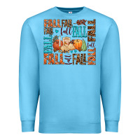 Ocean Blue fall fall  amd pumpkins Premium Sweatshirt - AdoDesignShop