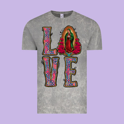 Love Lady Of Guadalupe Vintage Tee Designed By Jasminsmagicworld