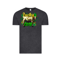 Vintage Black St. Patrick's Day Cow Vintage Tee - HowdyJamesFarm