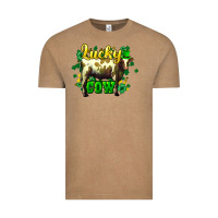 Vintage Coffee St. Patrick's Day Cow Vintage Tee - HowdyJamesFarm