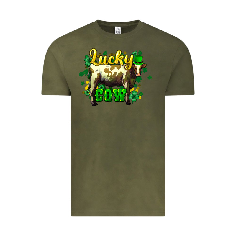 St. Patrick's Day Cow Vintage Tee by HowdyJamesFarm | Teevron
