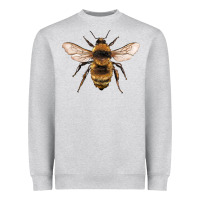 Heather Grey bee Heavyweight Sweatshirt - Artiststas
