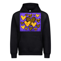 Black team spirit color purple and gold Urban Hoodie - JahusDesignShop