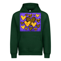 Forest Green team spirit color purple and gold Urban Hoodie - JahusDesignShop