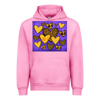 Fuchsia Pink team spirit color purple and gold Urban Hoodie - JahusDesignShop