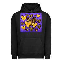 Pigment Black team spirit color purple and gold Urban Hoodie - JahusDesignShop
