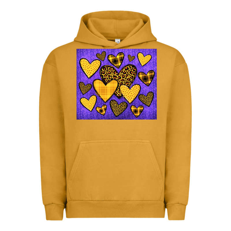 Team Spirit Color Purple And Gold Urban Hoodie by JahusDesignShop | Teevron