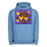 Pigment Pebble Blue team spirit color purple and gold Urban Hoodie - JahusDesignShop