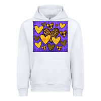 White team spirit color purple and gold Urban Hoodie - JahusDesignShop