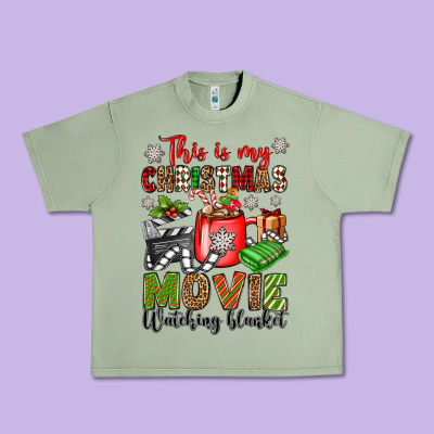 This Is My Christmas Movie Watching Blanket Urban Heavy Tee Designed By Oliviacreatesart