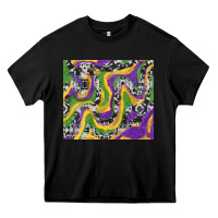 Black mardi gras cowhide Heavy Core Tee - RanaPortraitStore