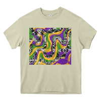 Mossy mardi gras cowhide Heavy Core Tee - RanaPortraitStore