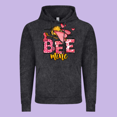 Bee Mine Valentines Day Vintage Hoodie Designed By Oliviacreatesart