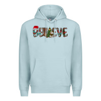 Blue Mist Believe Christmas Premium Hoodie - CowhideDigitalArt