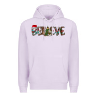 Lilac Believe Christmas Premium Hoodie - CowhideDigitalArt
