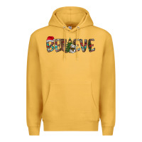 Mustard Believe Christmas Premium Hoodie - CowhideDigitalArt