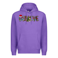 Purple Believe Christmas Premium Hoodie - CowhideDigitalArt