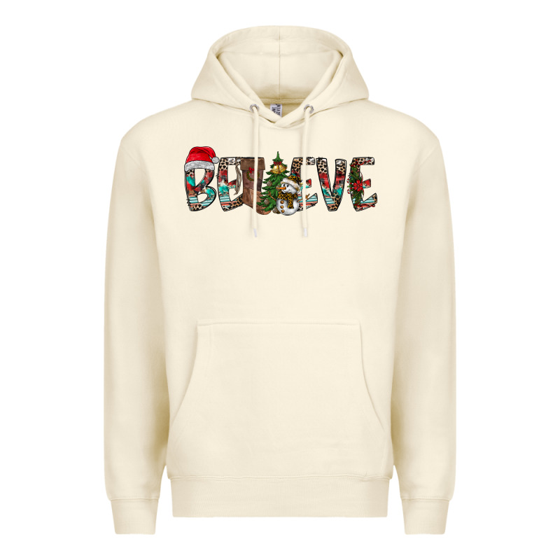 Believe Christmas Premium Hoodie by CowhideDigitalArt | Teevron