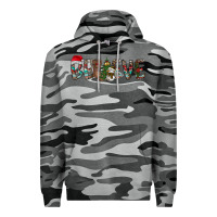 Slate Camo Believe Christmas Premium Hoodie - CowhideDigitalArt