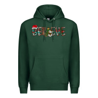 Sports Green Believe Christmas Premium Hoodie - CowhideDigitalArt
