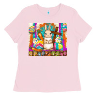 Bubblegum Pink easter day rabbit Ladies Tee - TumblerDesignByShophia