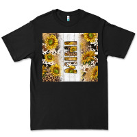 Black western mother's day mini with cowhide and sunflowers tumbler tbs Premium Tee - TumblerDesignByShophia