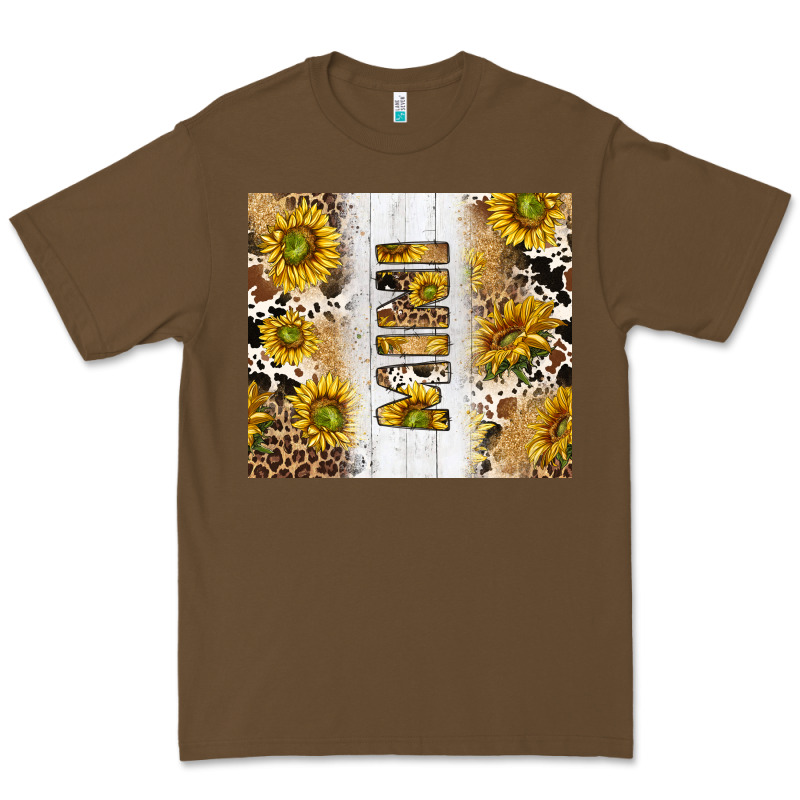 Western Mother's Day Mini With Cowhide And Sunflowers Tumbler Tbs Premium Tee by TumblerDesignByShophia | Teevron