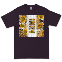 Plum western mother's day mini with cowhide and sunflowers tumbler tbs Premium Tee - TumblerDesignByShophia