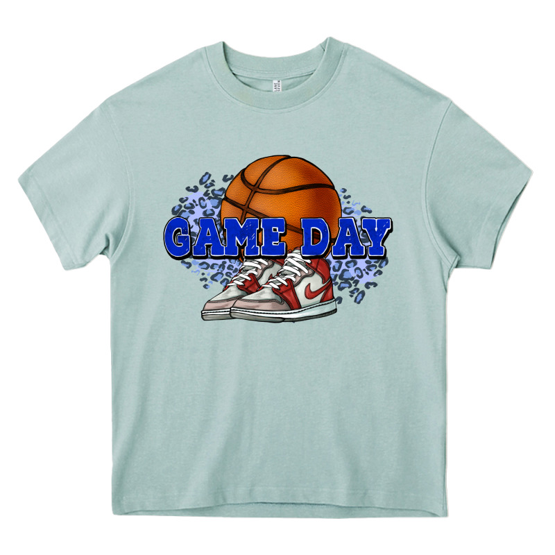 Game Day Basketball Heavy Core Tee by NancyCooperArtShop | Teevron