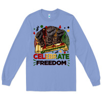 Colony Blue Juneteenth celebrate freedom Long Sleeve Tee - FaDigitalArtStudio