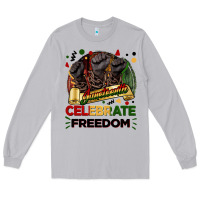 Moon Dust Juneteenth celebrate freedom Long Sleeve Tee - FaDigitalArtStudio