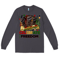 Smoke Juneteenth celebrate freedom Long Sleeve Tee - FaDigitalArtStudio